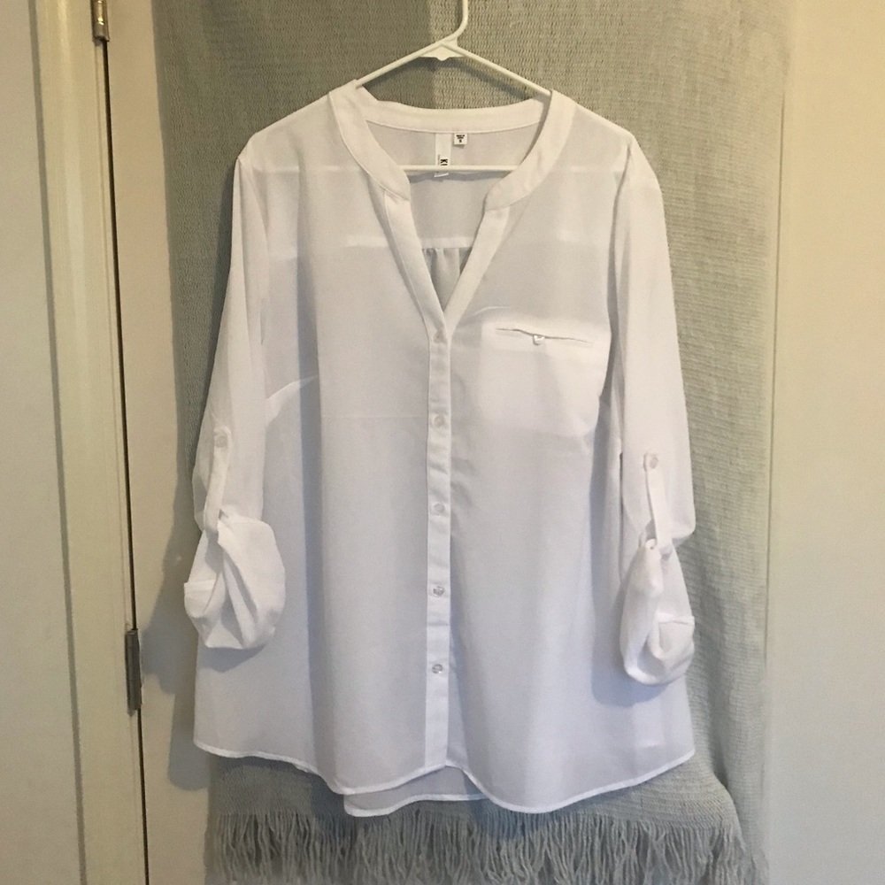 Kut From The Kloth Button Down Blouse 1X NWOT